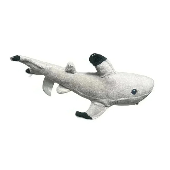 9" Fiesta Gray Shark Plush Stuffed Animal Toy - Picture 4 of 4